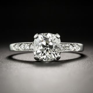 1.72  Carat Old Mine Cushion Diamond Engagement Ring - GIA J VS2