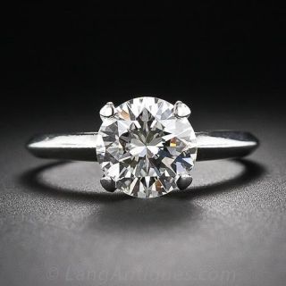 1.73 Carat Diamond Platinum Solitaire