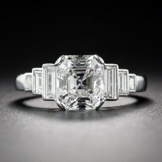 1.75 Carat Asscher-Cut Diamond Ring - GIA I/VS1