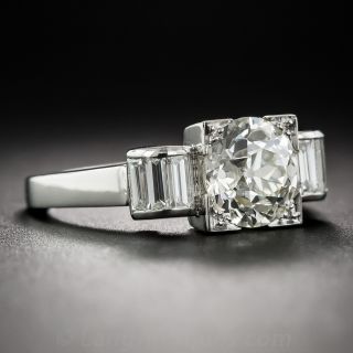 1.75 Carat Diamond Art Deco Engagement Ring