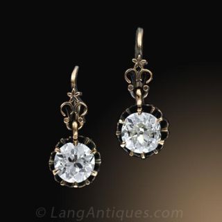Victorian Diamond Earrings 