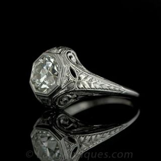 1.77 carat Center Edwardian Diamond Ring