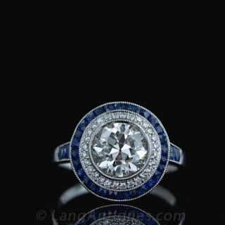 1.77-Carat-European-Cut-Diamond-Art-Deco-Style-Ring-Main-View