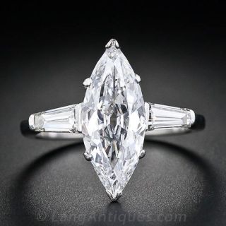 1.78 Carat Marquise Diamond Engagment Ring