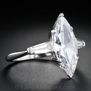 1.78 Carat Marquise Diamond Engagment Ring
