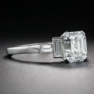 1.79 Carat Emerald-Cut Diamond Ring GIA G/VVS1
