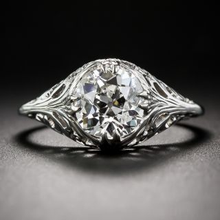 1.82 Carat Diamond Vintage Solitaire Engagement Ring