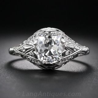 1.83 Carat Cushion Diamond Solitaire