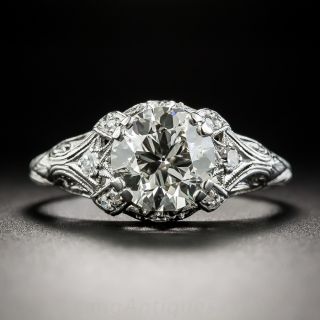 1.84 Carat Art Deco Diamond Engagement Ring - GIA 