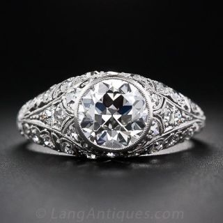 1.84 Carat Edwardian Diamond Engagement Ring