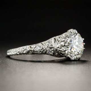 1.84 Diamond and Platinum Vintage Engagement Ring GIA I/VS1