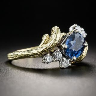 1.85 Carat Sapphire and Diamond Ring 