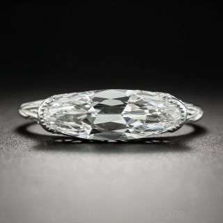 1.86 Carat Marquise Art Deco Platinum Diamond Ring - GIA  G VS1 