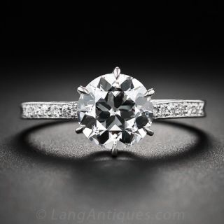 1.89 Ct. GIA G-VVS2 Vintage Diamond Engagement Ring by Shreve and Co. 