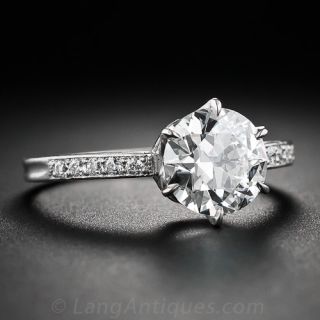 1.89 Ct. GIA G-VVS2 Vintage Diamond Engagement Ring by Shreve and Co. 