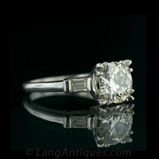 1.90 Carat Vintage Engagement Ring in Platinum