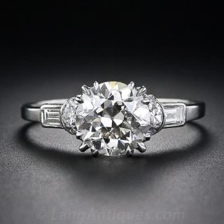 1.91 Carat Art Deco Diamond Engagement Ring