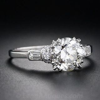 1.91 Carat Art Deco Diamond Engagement Ring