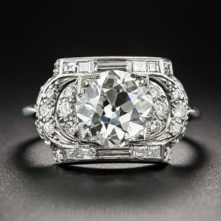 1.91 Carat Art Deco Diamond Ring by Maurice Tishman