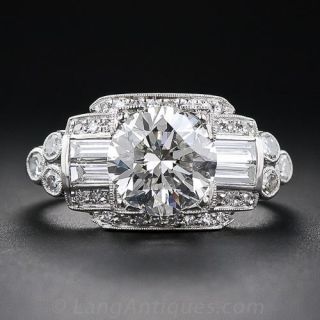 1.93 Carat Art Deco Style Diamond Ring
