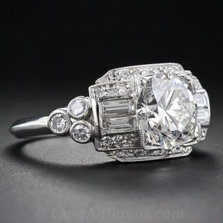 1.93 Carat Art Deco Style Diamond Ring