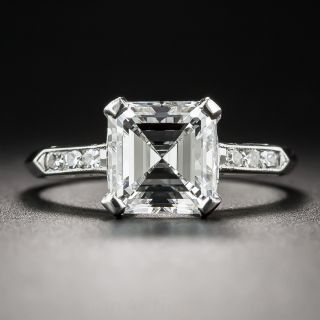 1.95 Carat Asscher Cut Diamond Ring - GIA F VS1 - 2