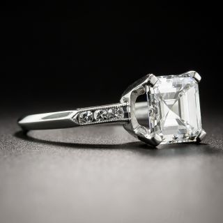 1.95 Carat Asscher Cut Diamond Ring - GIA F VS1