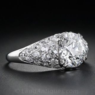 1.96 Carat  Diamond Edwardian Engagement Ring
