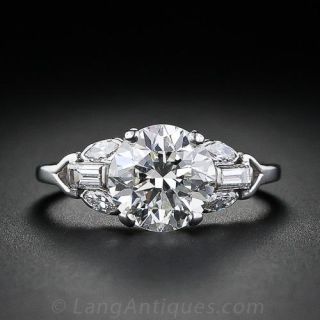 1.98 Carat  Diamond Estate Engagement Ring