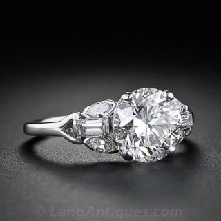 1.98 Carat  Diamond Estate Engagement Ring