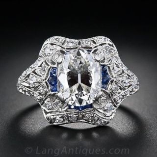 1.98 Carat Edwardian Diamond Engagement Ring