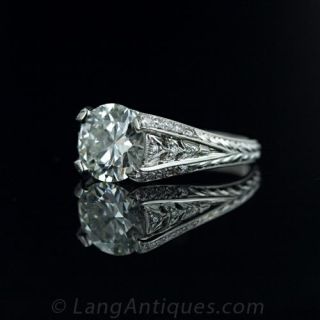1.99 Carat Edwardian Style Diamond Ring