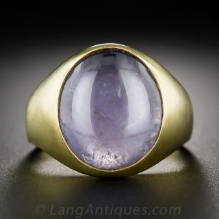 10.00 Carat Star Sapphire Gent's Ring