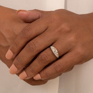 Art Deco .62 Carat Diamond Engagement Ring 