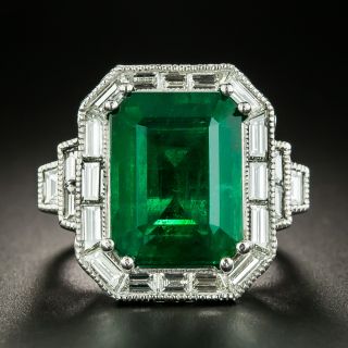 10.72 Carat Emerald and Diamond Ring - 2