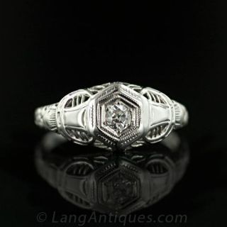 Estate Diamond Engagement Ring 