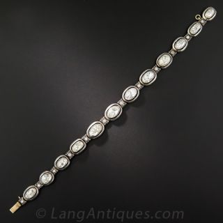 10 Carat Rose Cut Diamond Line Bracelet-Russian