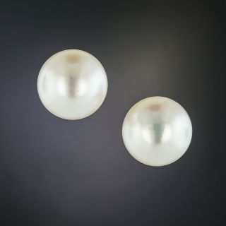 10 mm Cultured Pearl Stud Earrings - 2