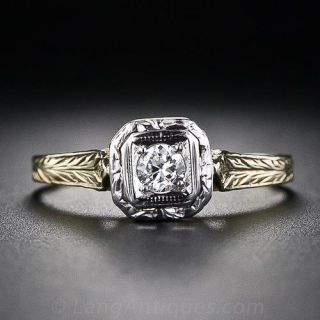 .12 Carat Art Deco Diamond Engagement Ring