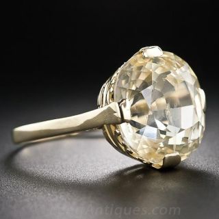 13.50 Carat Pale Yellow Sapphire Ring