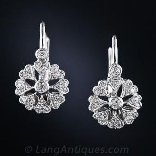 14 Karat Petite Diamond Earrings