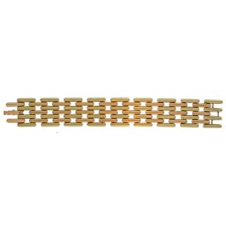 14K 2-Tone Retro Bracelet