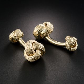 14K Barbell Style Cufflinks