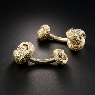 14K Barbell Style Cufflinks