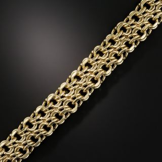 14K Double Curb Link Bracelet