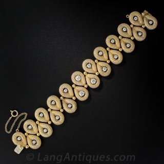 14K Gold and Diamond Bracelet
