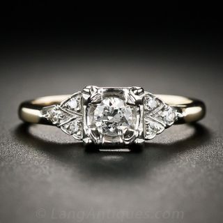 14K Gold and Diamond Engagement Ring