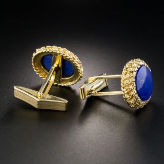14K Lapis Lazuli Cufflinks