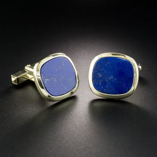 14K Lapis Lazuli Cufflinks