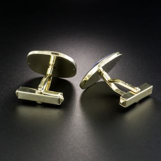 14K Lapis Lazuli Cufflinks
